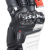Dainese CARBON 4 LONG LADY sportovní rukavice bílé/fluo-červené vel.S